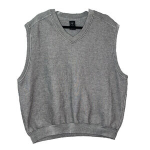 90'S Nike Golf Sweat Vest Made in Peru Men's XL‎ V-neck Pullover Vintage Fleece